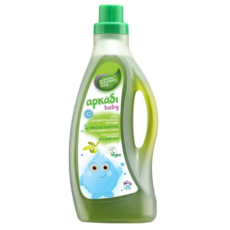 Arkadi Baby Liquid Laundry Detergent w/ Green Soap 1575ml / 26 was Bakaliko Buy Online