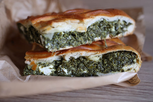 Spanakopita with spinach and feta