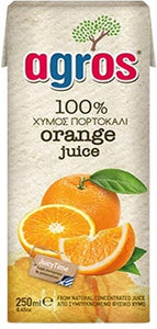 Agros - 100% Orange Juice - 250ml