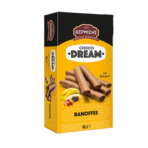 Dermisis - Wafer Rolls Choco Dream Banoffee - 92g
