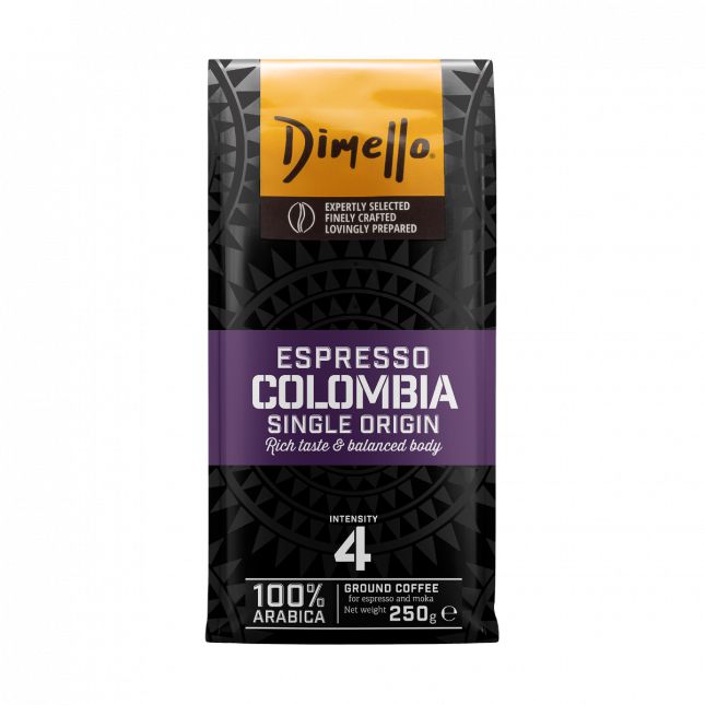 Dimello - Espresso Coffee Colombia (Ground) - 250g | Bakaliko – Buy ...