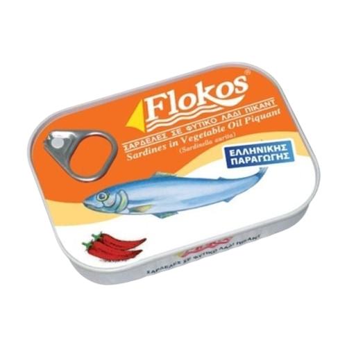 Flokos - Piquant Sardines in Vegetable Oil - 100