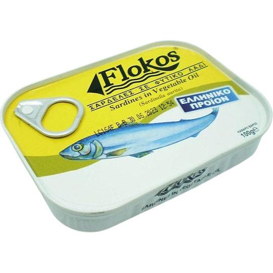 Flokos - Sardines in Vegetable Oil - 100