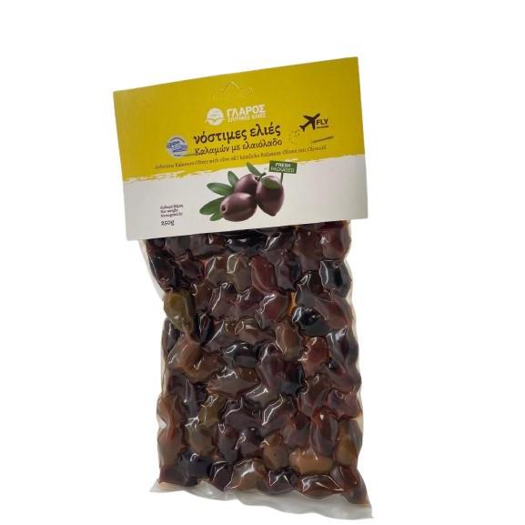 Glaros - Kalamon Olives - 250g