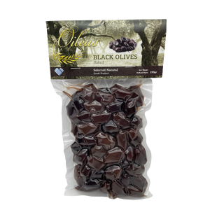 Oileas - Black Olives (with pit) - 250g