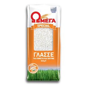 Omega - Round Medium Grain Rice (Glasse) - 500g