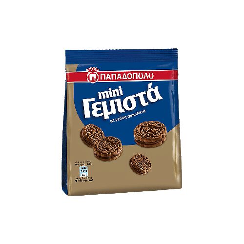 Papadopoulou - Mini Gemista Biscuits with Chocolate - 90g