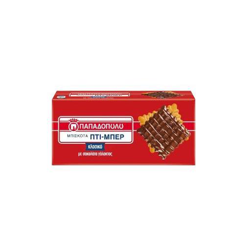 Papadopoulou - Petit Beurre coated w/ Milk Chocolate - 200g