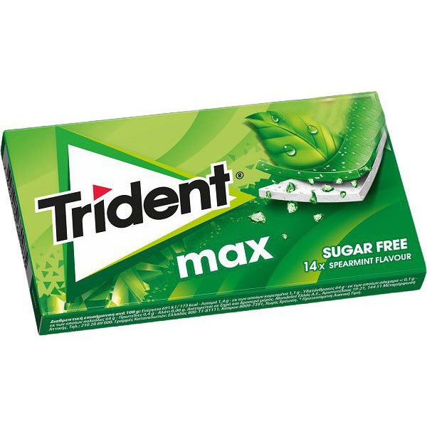 Trident Max - Spearmint Flavour - 14st