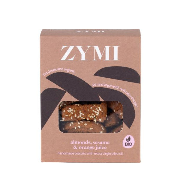 Zymi - Bio Handmade Biscuits with Almonds, Sesame and Orange Juice - 130g