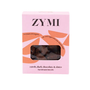Zymi - Bio Handmade Biscuits with Carob, Dates & Dark Chocolate - 130g