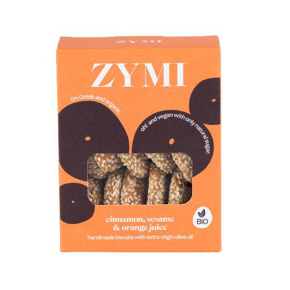 Zymi - Bio Handmade Biscuits with Cinnamon, Orange Juice and Sesame - 170g