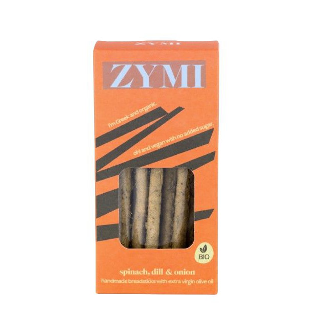 Zymi - Bio Handmade Breadsticks with Spinach, Dill & Onion - 140g