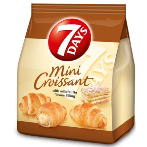 7 Days - Mini Croissants with Millefeuille Flavor Filling - 103g