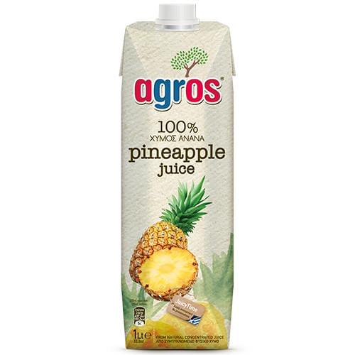 Agros - 100% Pineapple Juice - 1lt
