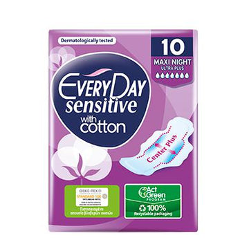 Everyday Sensitive Cotton - Maxi Night - 10pcs