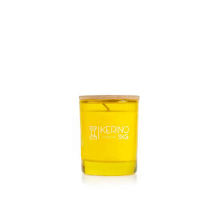 Kerino - 7cm x 9cm premium handcrafted candles in transparent glass
