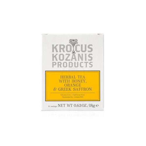 Krocus Kozanis - Herbal Tea (Honey, Orange, Greek Saffron) - 18g