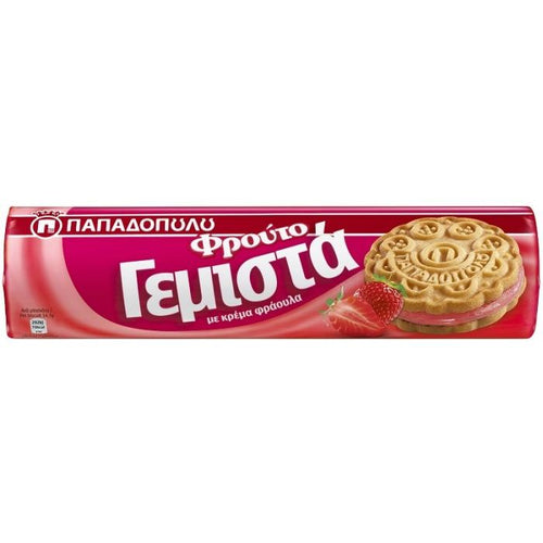 Papadopoulou - Gemista Biscuits Strawberry - 200g
