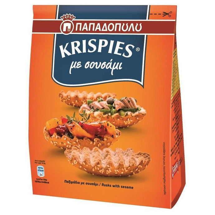 Papadopoulou - Krispies Rusks with Sesame - 200g