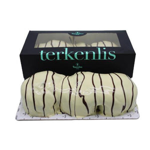 Terkenlis - Greek Tsoureki with Chestnut Cream Filling and White Chocolate coating - 700g