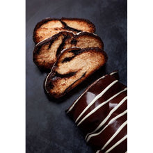 Charger l&#39;image dans la galerie, Terkenlis - Greek Tsoureki with Chocolate Paste Filling and Dark Chocolate coating - 450g
