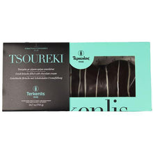 Load image into Gallery viewer, Terkenlis - Greek Tsoureki with Chocolate Paste Filling and Dark Chocolate coating - 700g
